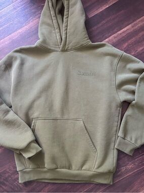 Comfrt oversized classic Men's Hoodie in moss color euc